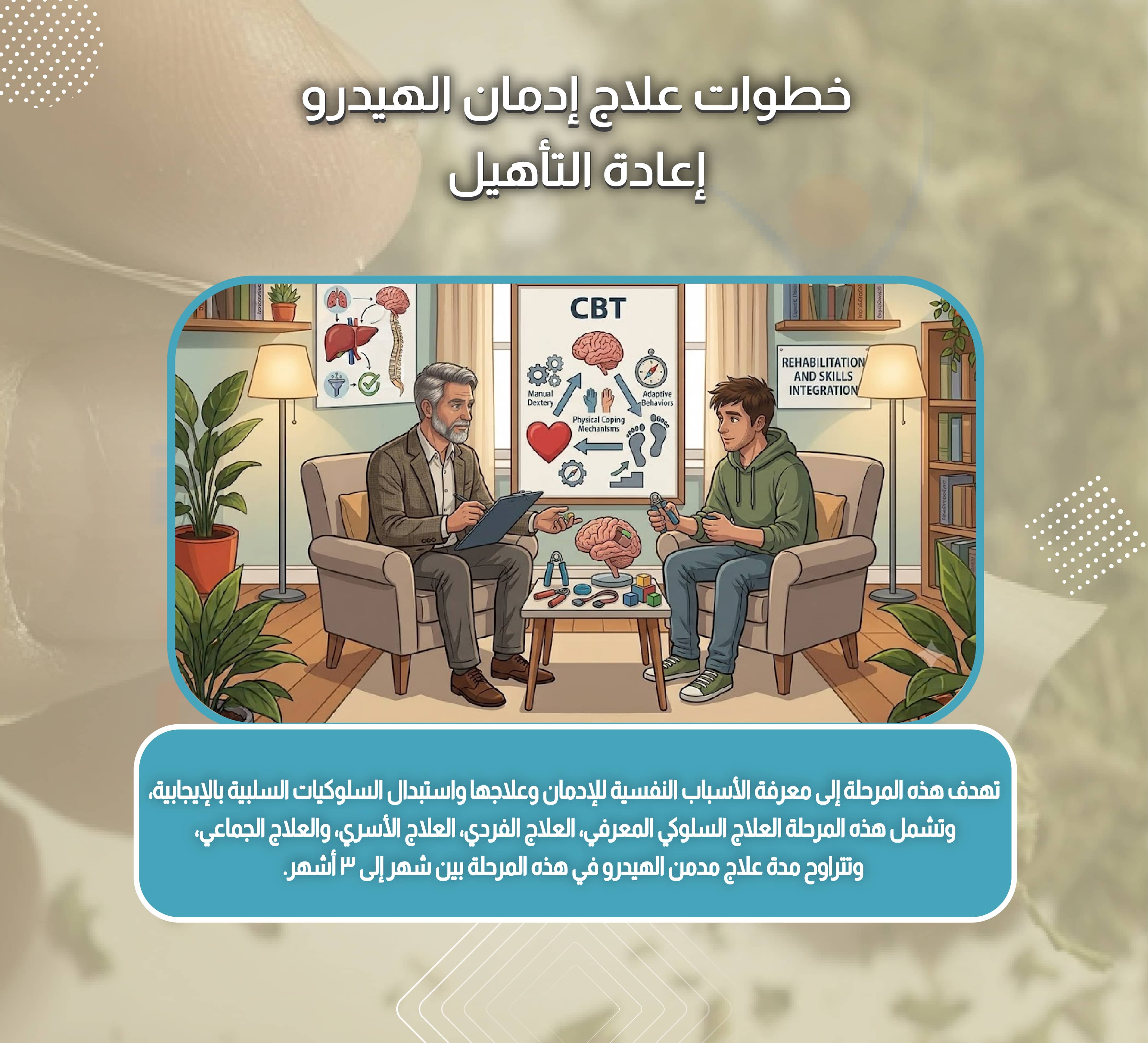 خطوات علاج إدمان الهيدرو إعادة التأهيل